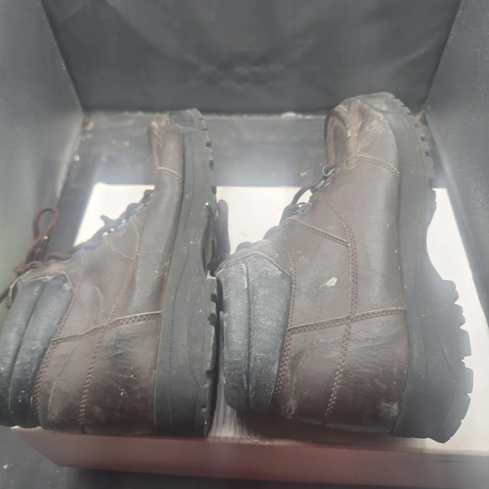 Rugged Brown Leather‎ Hiking Boots